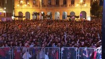 Así disfrutaron los 'rojillos' en Pamplona de la final de Copa del Rey