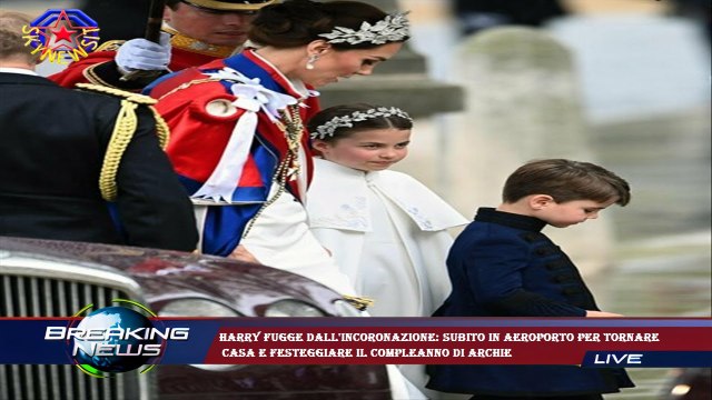 Harry fugge dall'incoronazione: subito in aeroporto per tornare casa e festeggiare il compleanno di