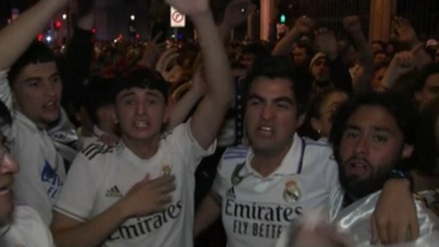 Madridistas celebran título de Copa en Cibeles y rojillos valoran el mérito de Osasuna