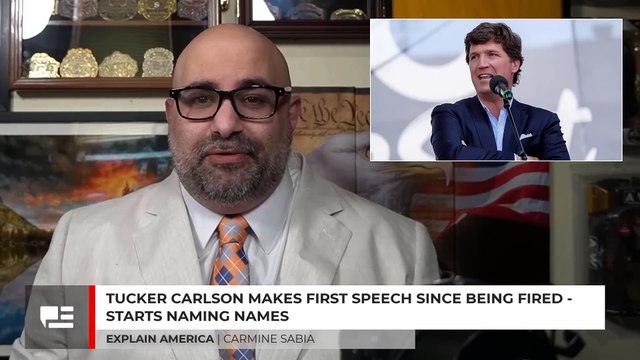 Tucker Carlson Makes First Speech Since Being Fired - Starts Naming Names