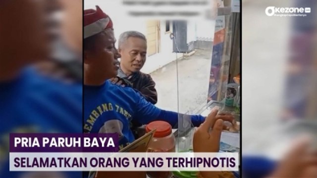 Detik-Detik Aksi Pria Paruh Baya Sadarkan Orang yang Terkena Hipnotis