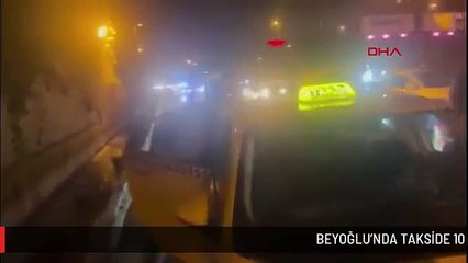 BEYOĞLU'NDA TAKSİDE 10 RUHSATSIZ TABANCA ELE GEÇİRİLDİ