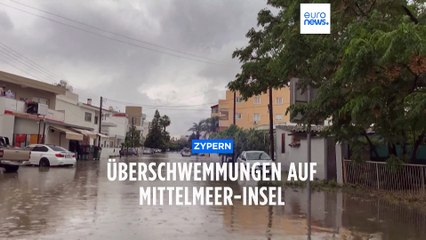 Starkregen und Hagel: Überschwemmungen auf Zypern