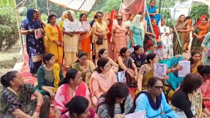 यूपी में ब्रजभूषण शरण के खिलाफ धरना-प्रदर्शन का दौर शुरु, देखे वीडियो