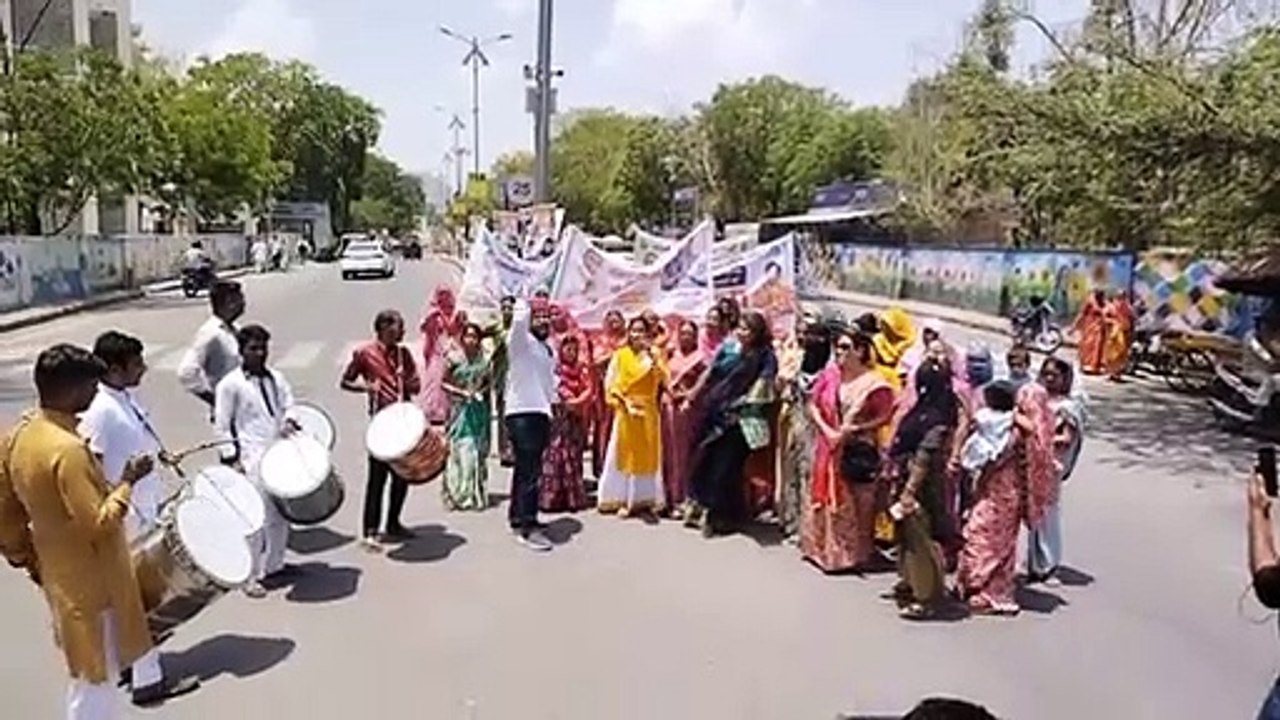 Video: ईआरसीपी को लेकर निकाली रैली, किया प्रदर्शन