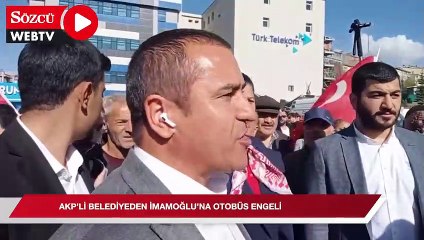 AKP’li belediyeden İmamoğlu’na otobüslü engeli