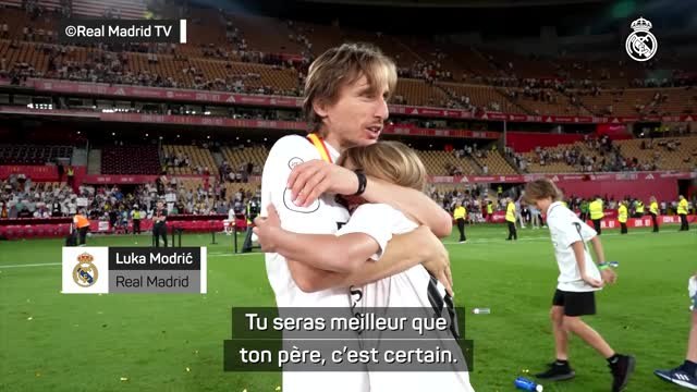 Finale - Modric aux anges remercie le public