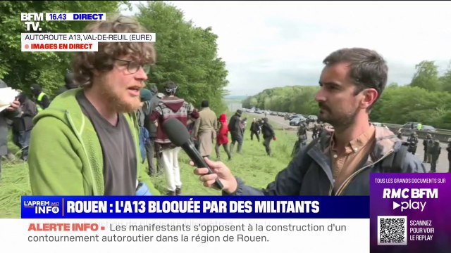 Blocage de l'autoroute A13: L'idée est de montrer à quel point les autoroutes fragmentent les milieux naturels , affirme ce porte-parole du mouvement