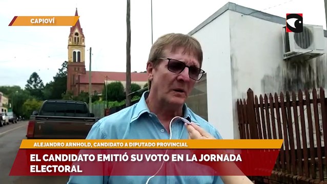 El candidato emitió su voto en la jornada electoral