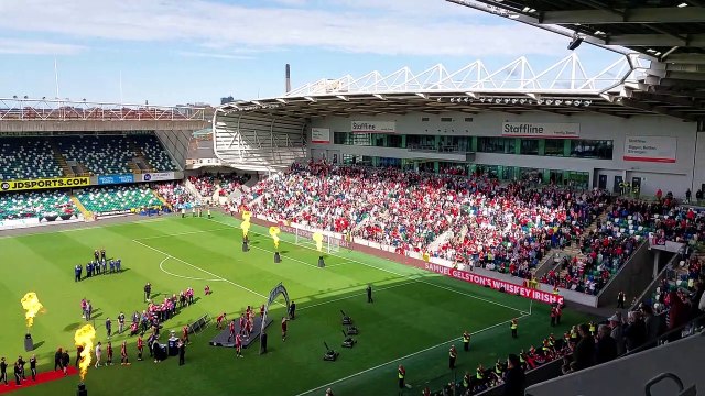 IRISH CUP FINAL: Crusaders fans celebrate success over Ballymena United