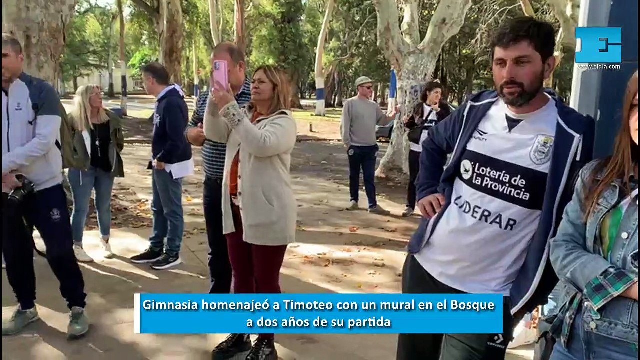 Gimnasia homenajeó a Timoteo con un mural en el Bosque a dos años de su partida