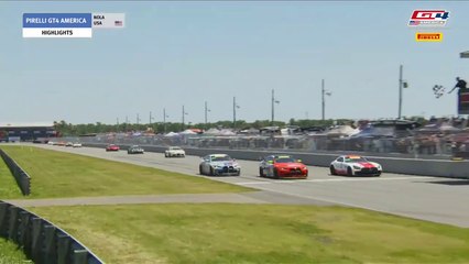 GT4 America NOLA 2023 Final Laps CapestroDubets Stephens Confusing Photo Finish Battle Win