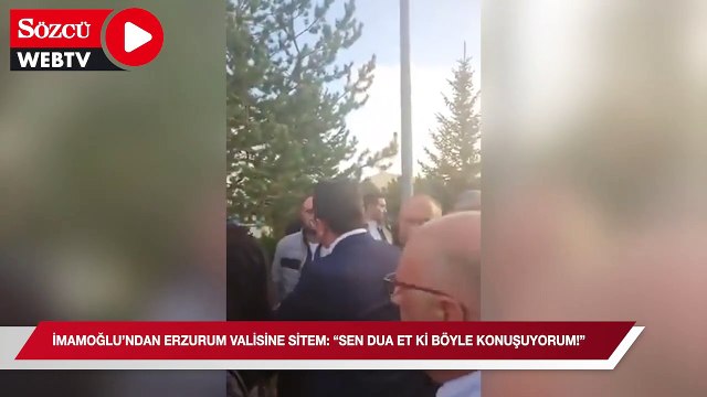 Ekrem İmamoğlu'ndan Erzurum Valisine Sitem: Ağır mı konuşuyorum? Sen dua et ki ben böyle konuşuyorum Sayın Valim