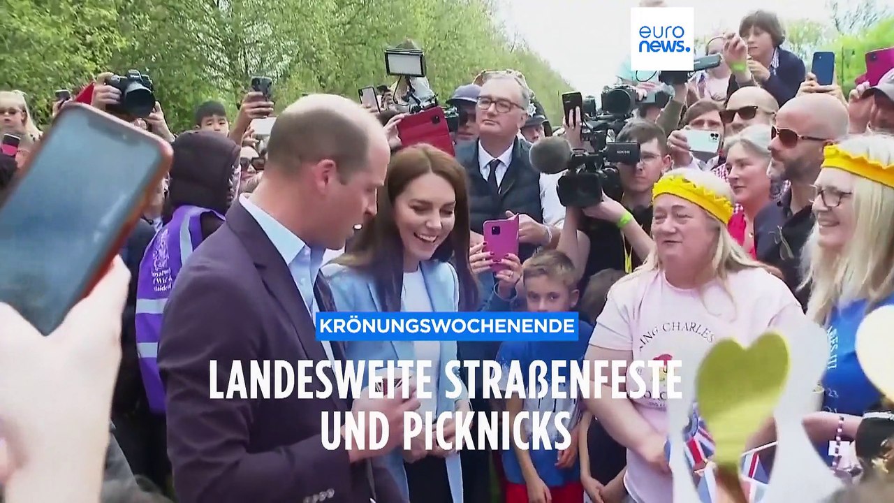 Auf Tuchfühlung: William und Kate begeistern Wartende in Windsor