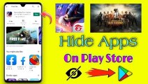 How To Hide Apps On Play Store || Play Store Hide Apps || TecH Bangla Info