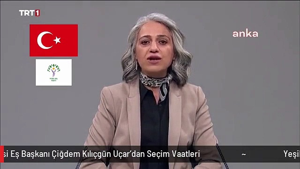 Yeşil Sol Partisi Eş Başkanı Çiğdem Kılıçgün Uçar'dan Seçim Vaatleri