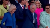 Beaming King Charles and Queen Camilla wave to crowd as they ‘arrive early’ for coronation concert