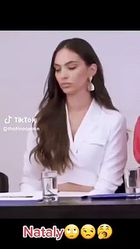 Critican a Natalie Vrtiz por su gestos en el Miss Per 2023