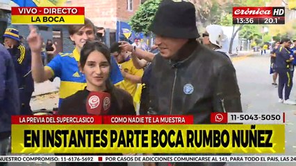 Así se vivió la previa del superclásico en La Boca