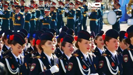 شاهد: محاكاة لعرض للصواريخ والقوات الروسية بسانت بطرسبرغ تحضيرا للإحتفال بيوم النصر