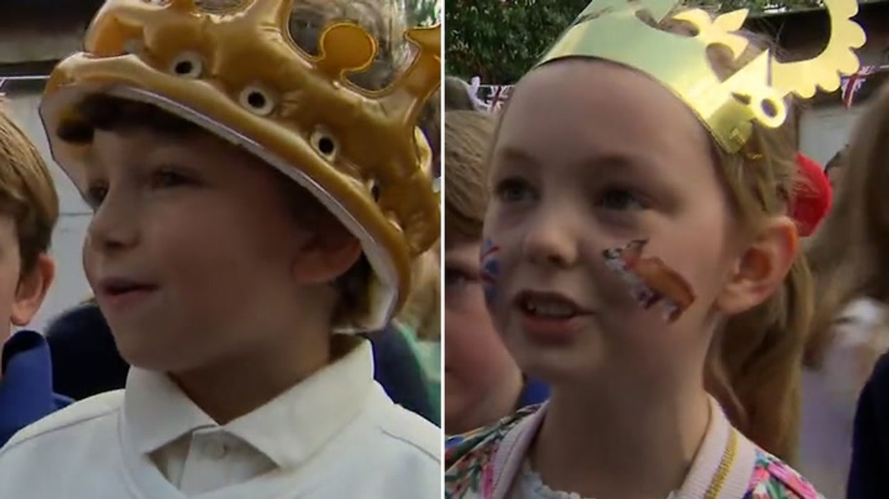 ‘I thought the crown was going to fall off’: Youngsters give verdict on coronation