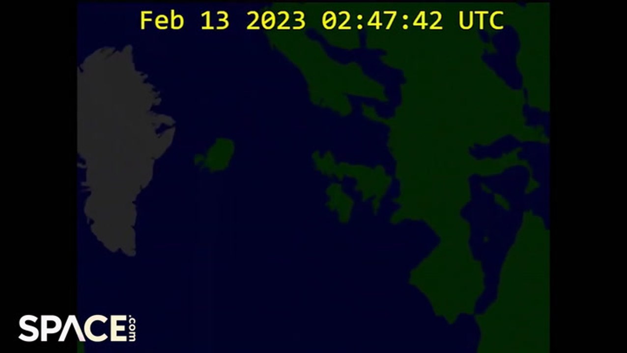Asteroid That Impacted Earth - Seen Between Southern England and France