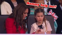 Sweet moment Princess Charlotte asks her mother Kate to fix her glowing bracelet 