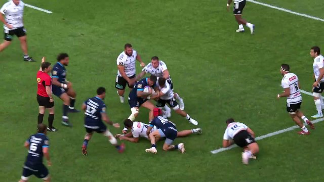 TOP 14 - Essai de Pierre LUCAS (MHR) - Montpellier Hérault Rugby - CA Brive - Saison 2022-2023
