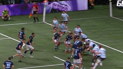 TOP 14 - Essai de Pierre HUGUET (AB) - Racing 92 - Aviron Bayonnais - Saison 2022-2023