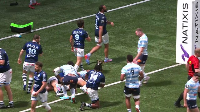 TOP 14 - Essai de Gael FICKOU (R92) - Racing 92 - Aviron Bayonnais - Saison 2022-2023
