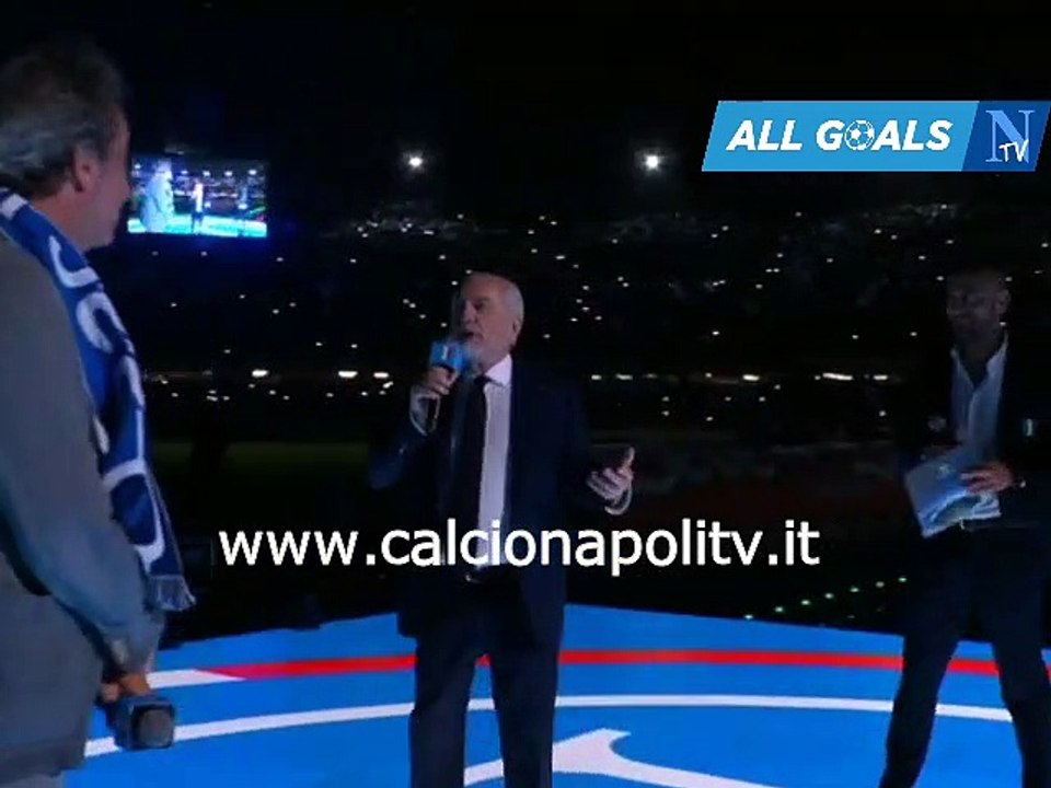 Festa Scudetto Napoli 7/5/23 intervista Aurelio De Laurentiis