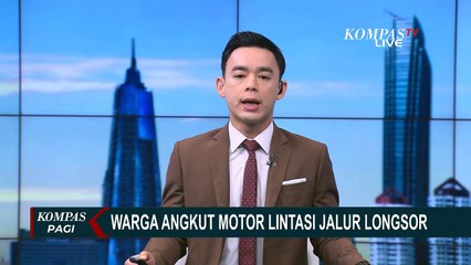 Longsor Terjang Purwakarta, Akses Jalan Putus hingga Warga Gotong Sepeda Motor!