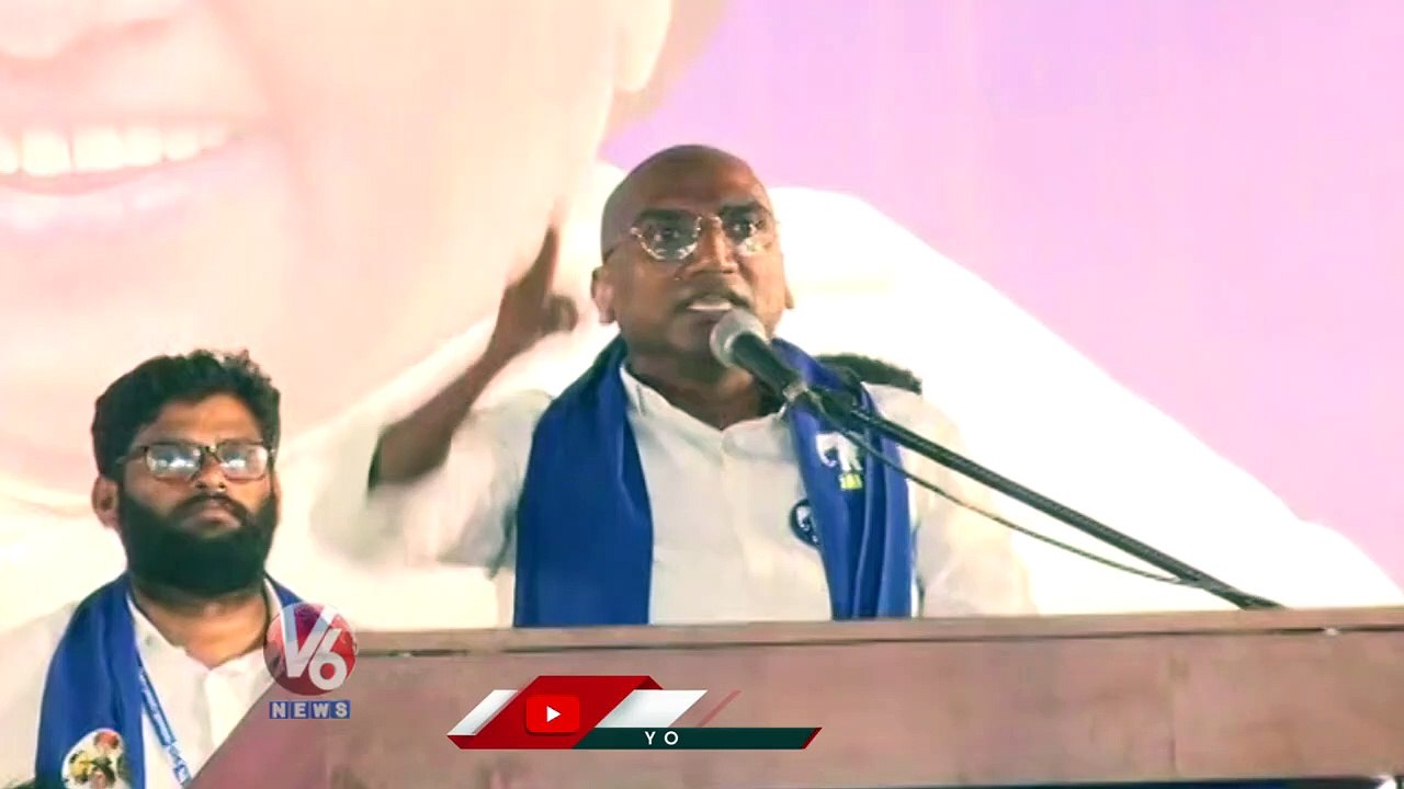 125 Ft BR  Ambedkar Statue Is For Dalit Votes Only, RS Praveen Kumar Slams _ CM KCR _ V6 News
