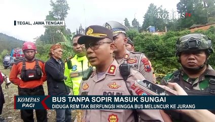 Kronologi Kecelakaan Bus Rombongan Ziarah Masuk ke Sungai!