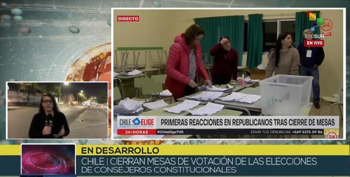 Mesas electorales cerraron en Chile: comienza escrutinio de votos