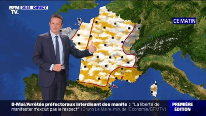 Un temps sec sur une large partie du pays ce lundi, quelques averses dans l'Est