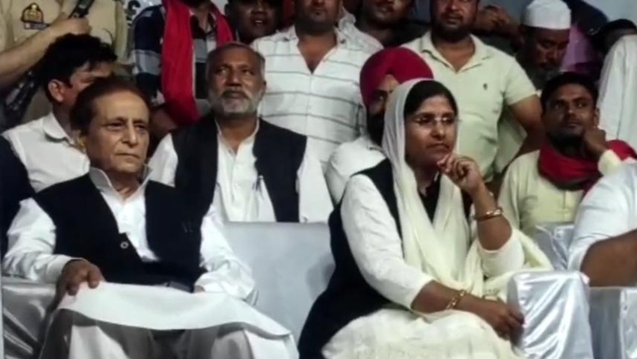रामपुर:उपचुनाव को लेकर आज़म खान ने जनसभा को किया...