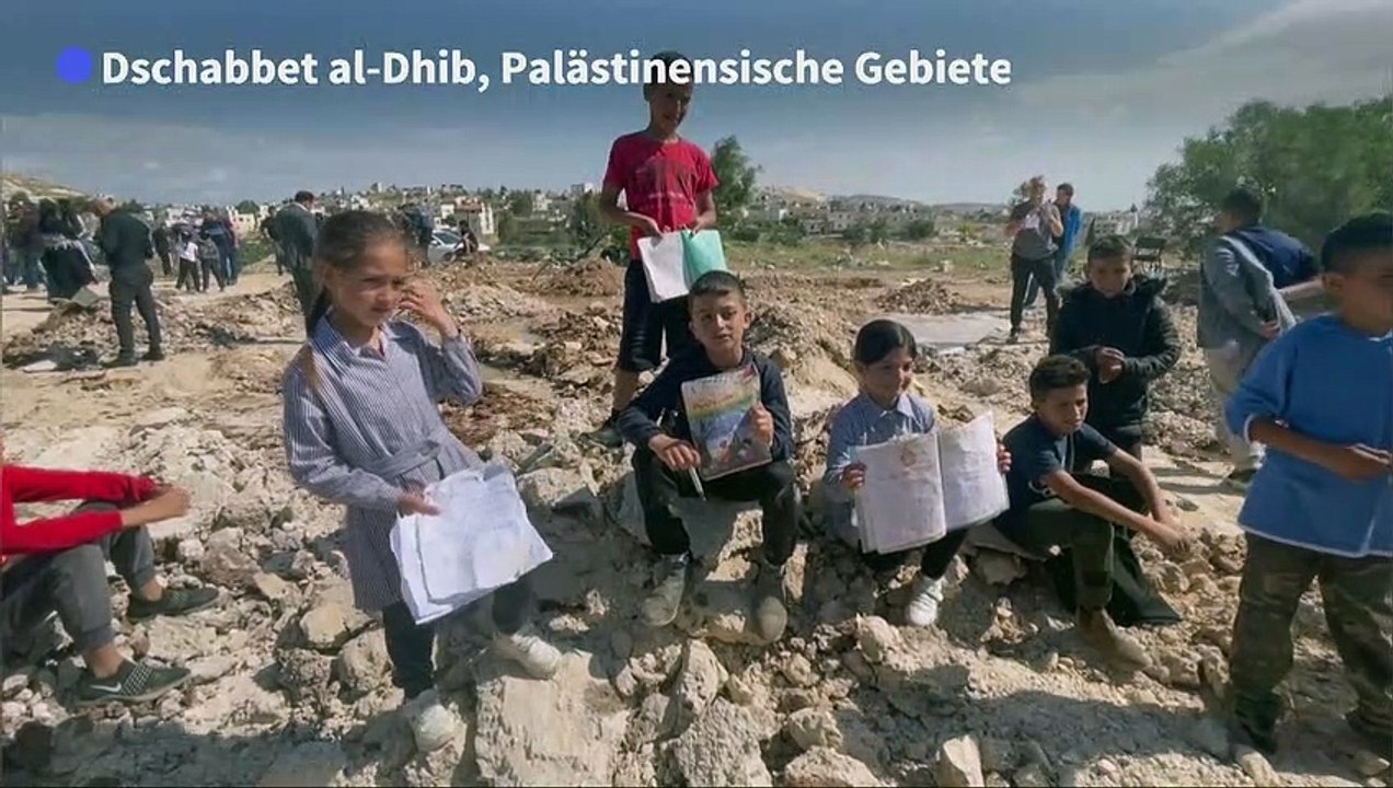 Israelische Behörden lassen palästinensische Schule im Westjordanland abreißen