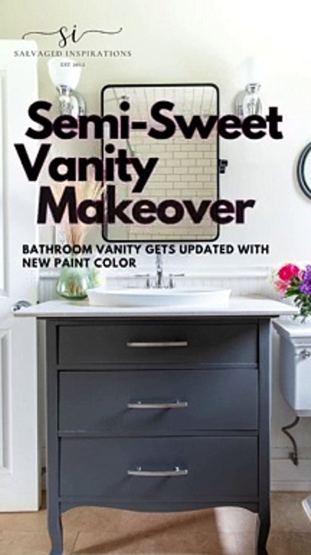 ⁣Bathroom Cabinet Makeover