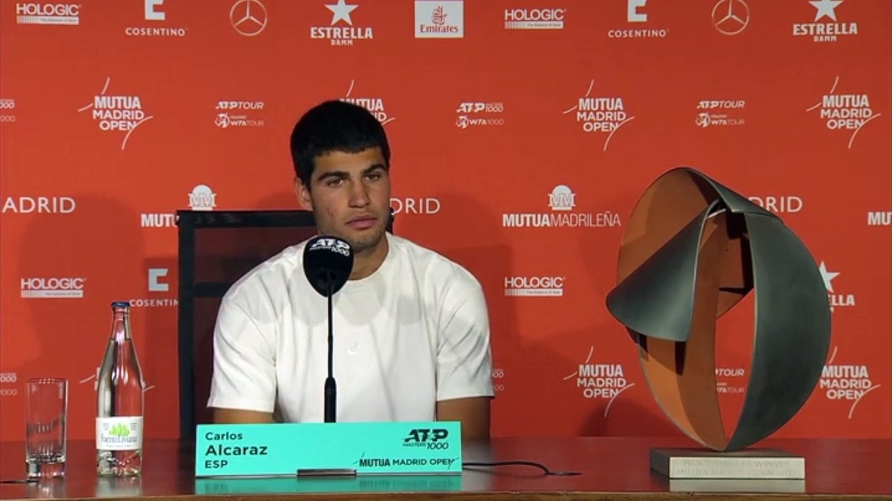 ATP - Madrid 2023 - Carlos Alcaraz : "Jan-Lennard Struff was amazing in this final all week, he surprised me"