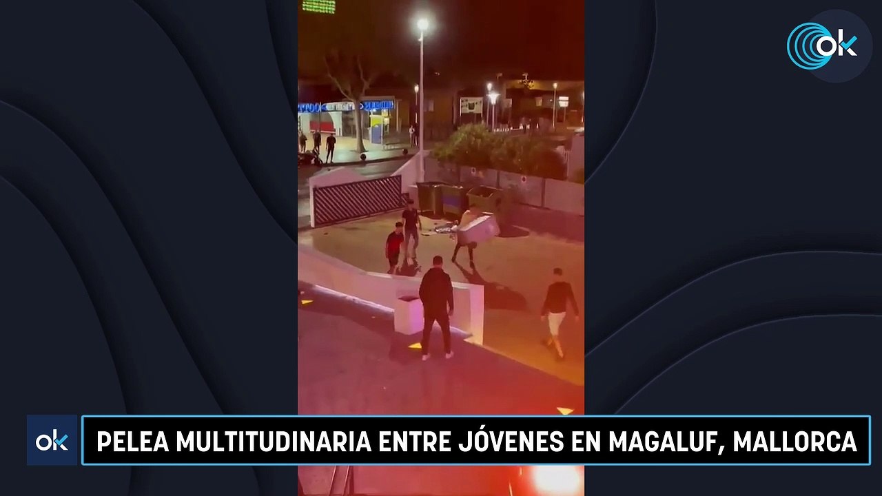Pelea multitudinaria entre jóvenes en Magaluf, Mallorca