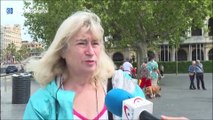 Manifestaciones en Barcelona contra los cruceros