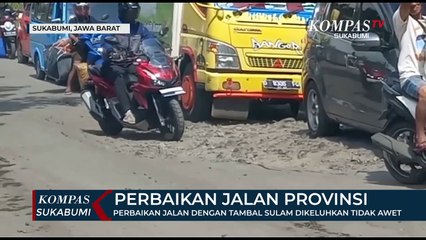 Perbaikan Jalan Dengan Tambal Sulam Dikeluhkan Tidak Awet