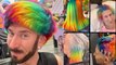 Hairdresser creates incredible rainbow hair designs