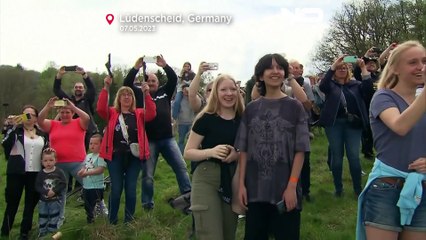 Así caía en Alemania un puente de 70 metros de altura