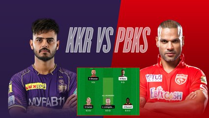 Kolkata Knight Riders vs Punjab Kings, Dream 11 Team