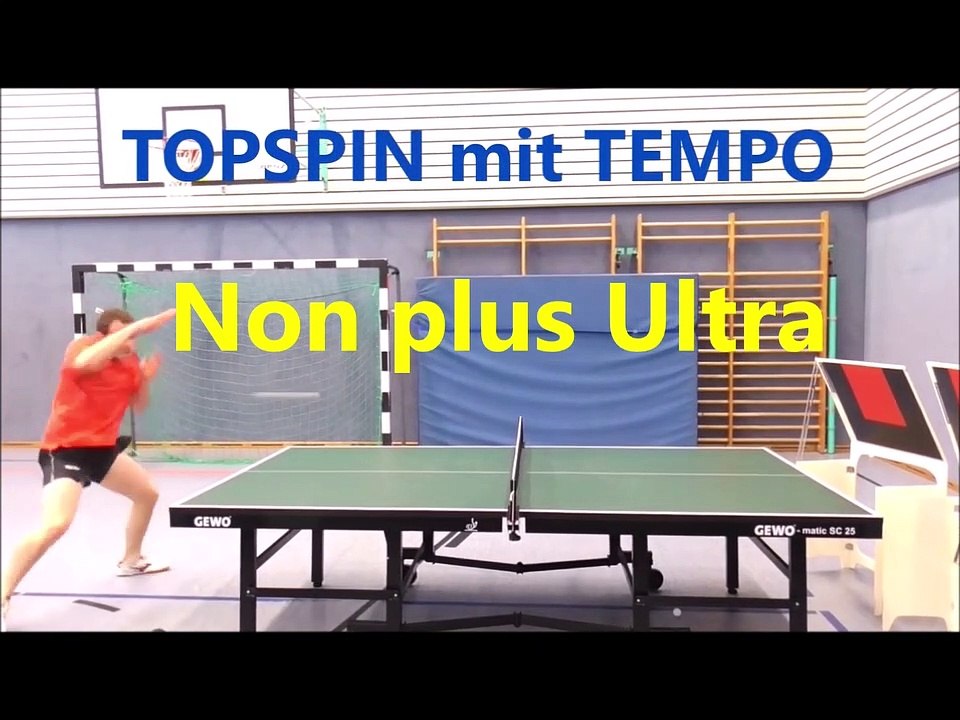 Non plus Ultra for table tennis training