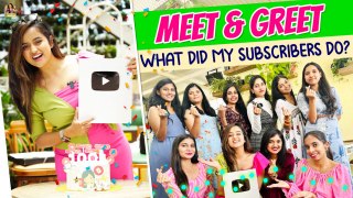 Celebrating Youtube Silver Play Button | Youtube Subscribers Meet | Chaitra Vasudevan