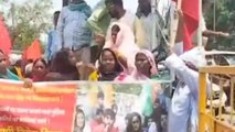 रोहतास: महिला पहलवानों के समर्थन में भाकपा माले ने खोला मोर्चा, जमकर हुआ प्रदर्शन