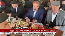Yeşil Sol Parti Bitlis milletvekili adayları Tatvan’da muhtarlarla bir araya geldi